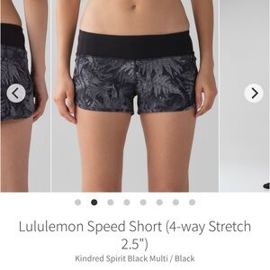 Lululemon Speed Short Sz 4